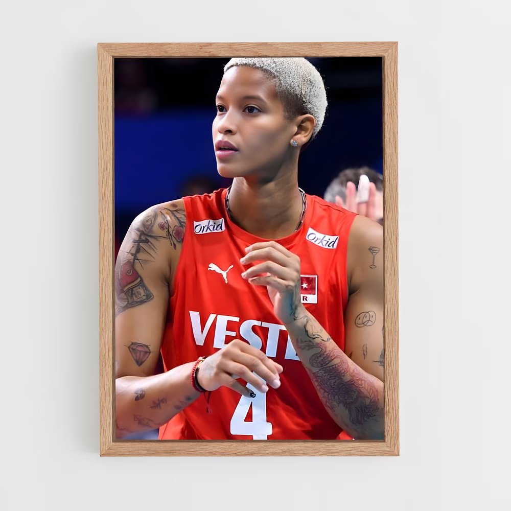 Poster Dunk de Tatouage – affiche Volleyball (vue 4)